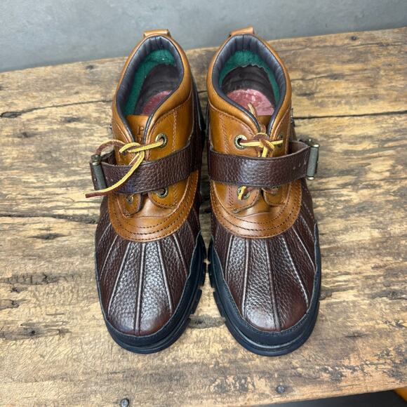 Polo Ralph Lauren Dover III Men 7.5D Brown Leather Duck Boots Preppy Gorpcore main image 6